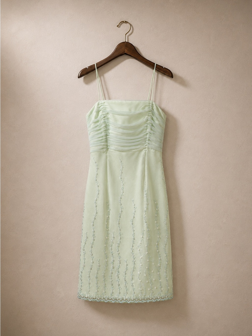 ✨ Mint Green Beaded Cocktail Dress | Fairycore Wedding Guest Prom Size 0 ✨
